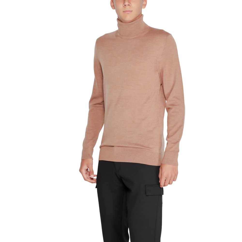 Pulover bej din lână Calvin Klein
