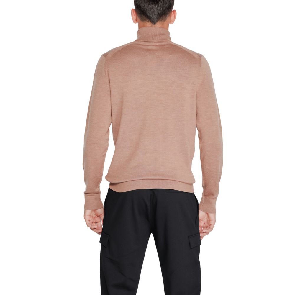 Pulover bej din lână Calvin Klein