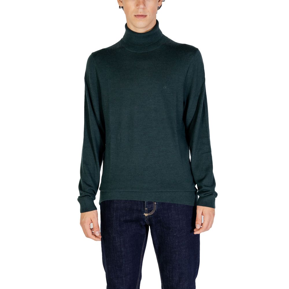 Pulover verde din lână Calvin Klein