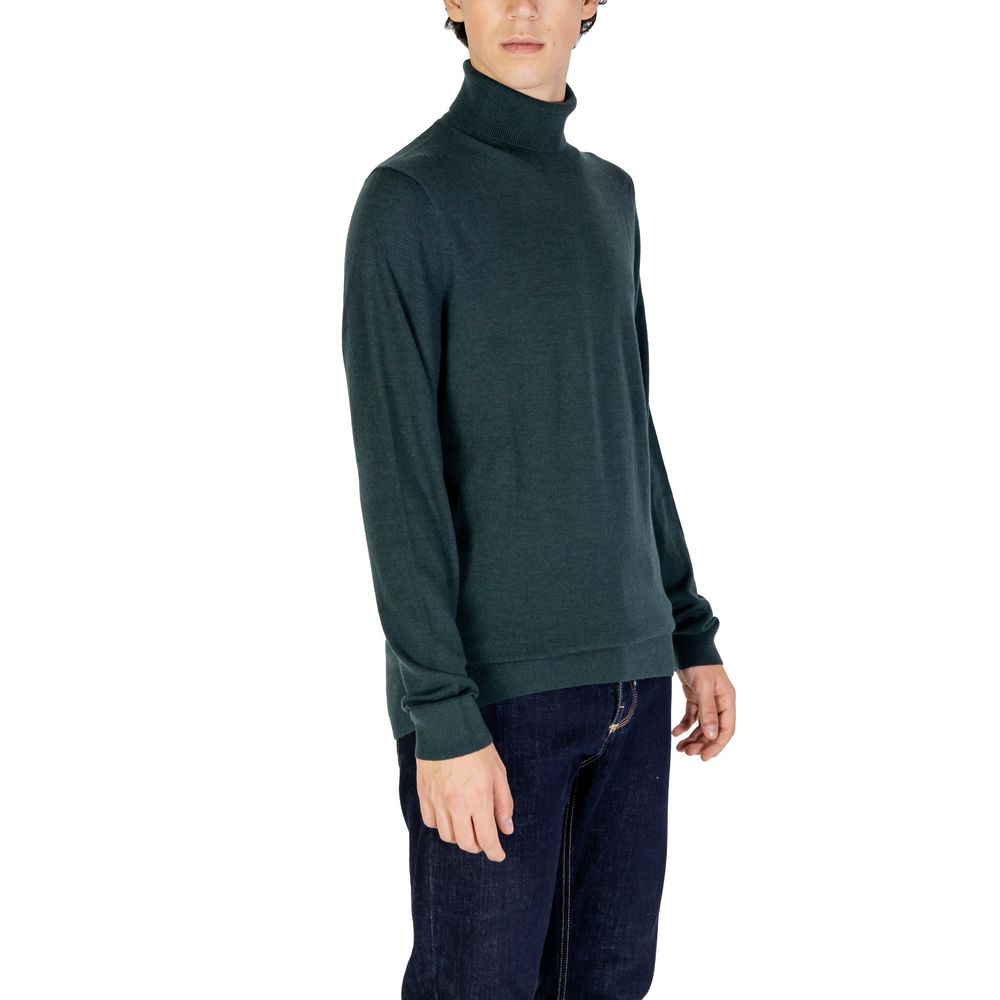 Pulover verde din lână Calvin Klein