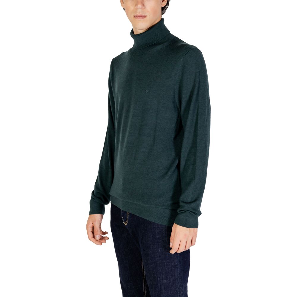 Pulover verde din lână Calvin Klein