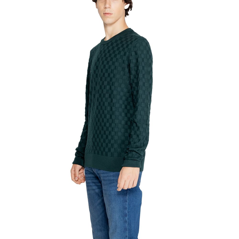 Tricou Calvin Klein verde din bumbac organic