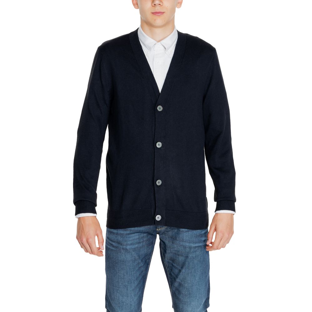 Cardigan Jack Jones din bumbac negru