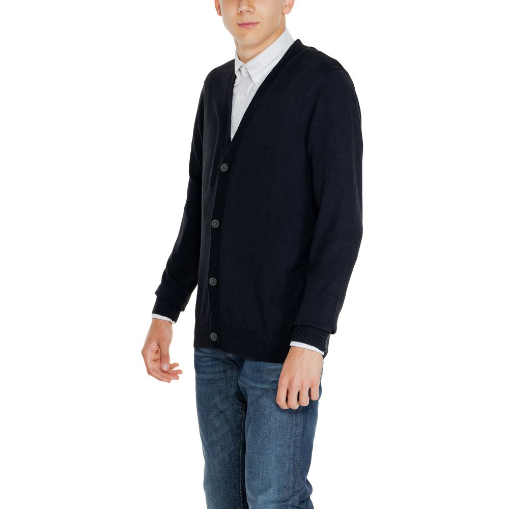 Cardigan Jack Jones din bumbac negru