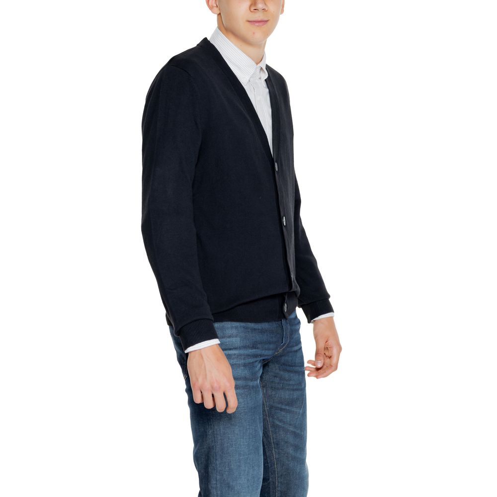 Cardigan Jack Jones din bumbac negru