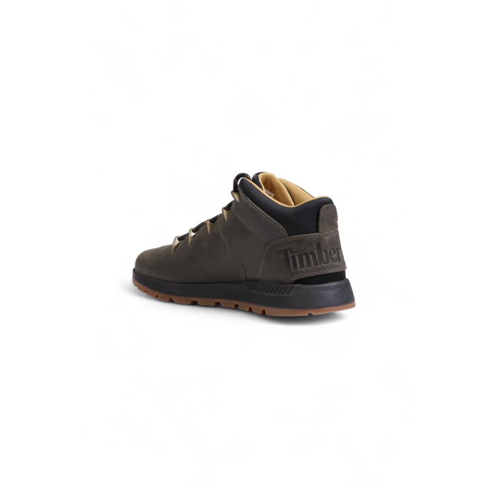 Timberland – Graue Sneaker aus recyceltem Leder