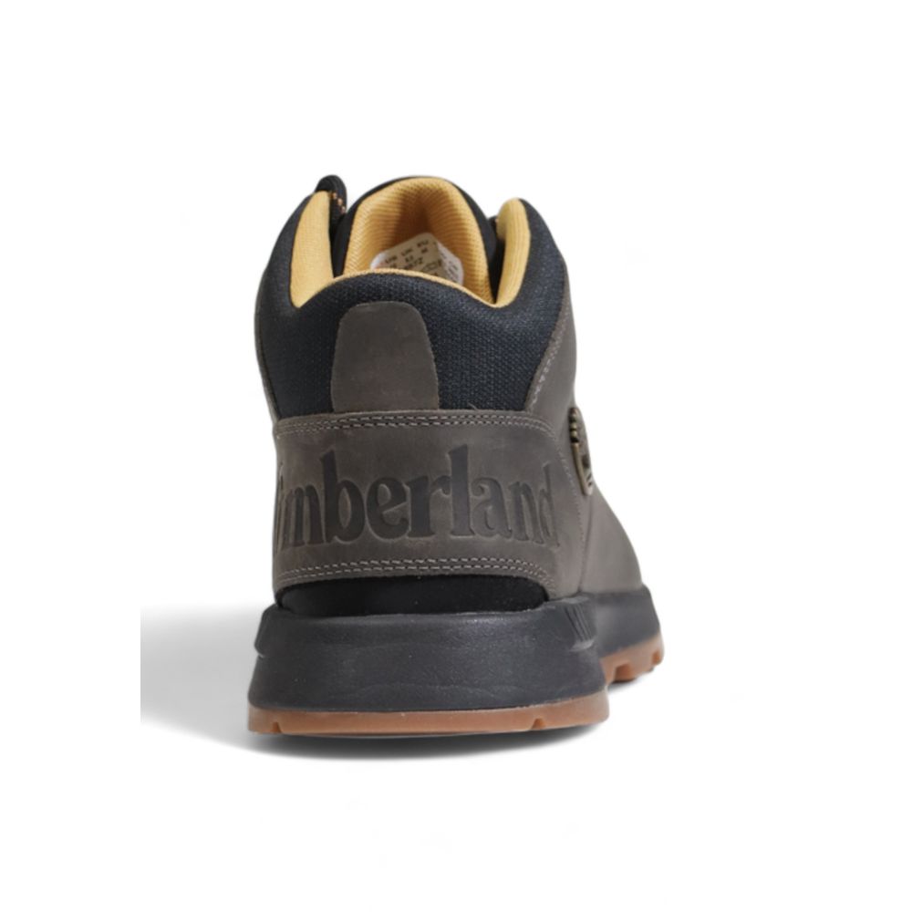 Timberland – Graue Sneaker aus recyceltem Leder