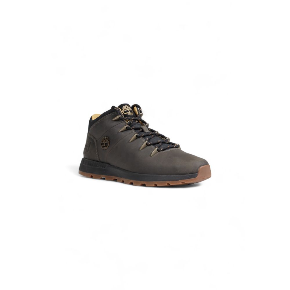 Timberland – Graue Sneaker aus recyceltem Leder
