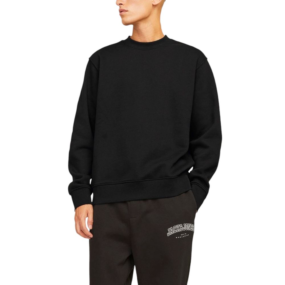 Pulover Jack Jones negru din bumbac
