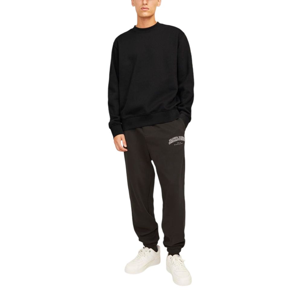 Pulover Jack Jones negru din bumbac