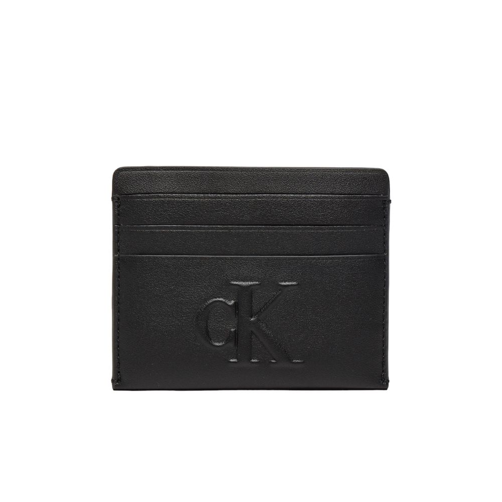 Portofel negru din polietilenă Calvin Klein Jeans