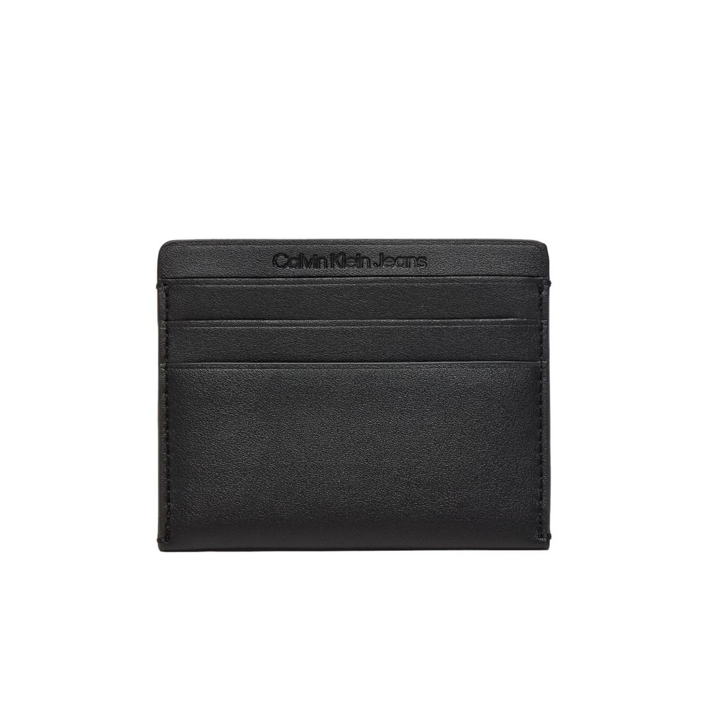 Portofel negru din polietilenă Calvin Klein Jeans