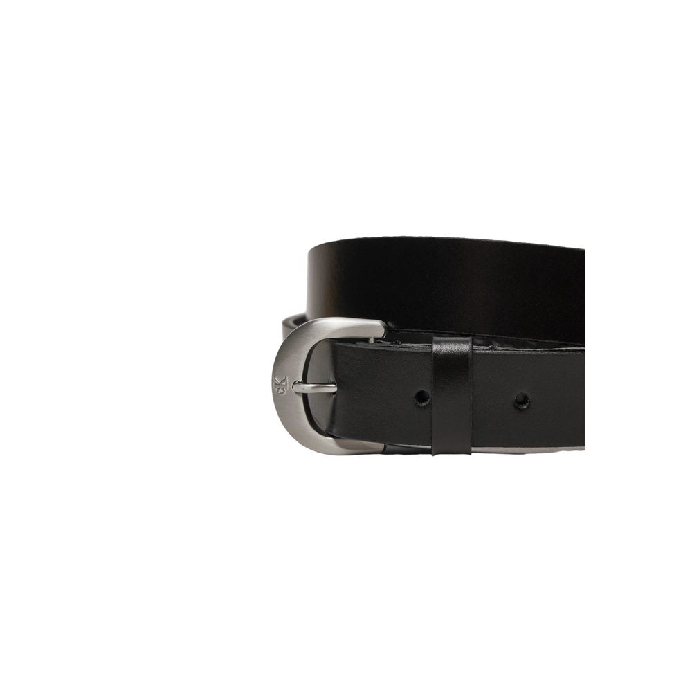 Curea din piele neagră Calvin Klein Jeans