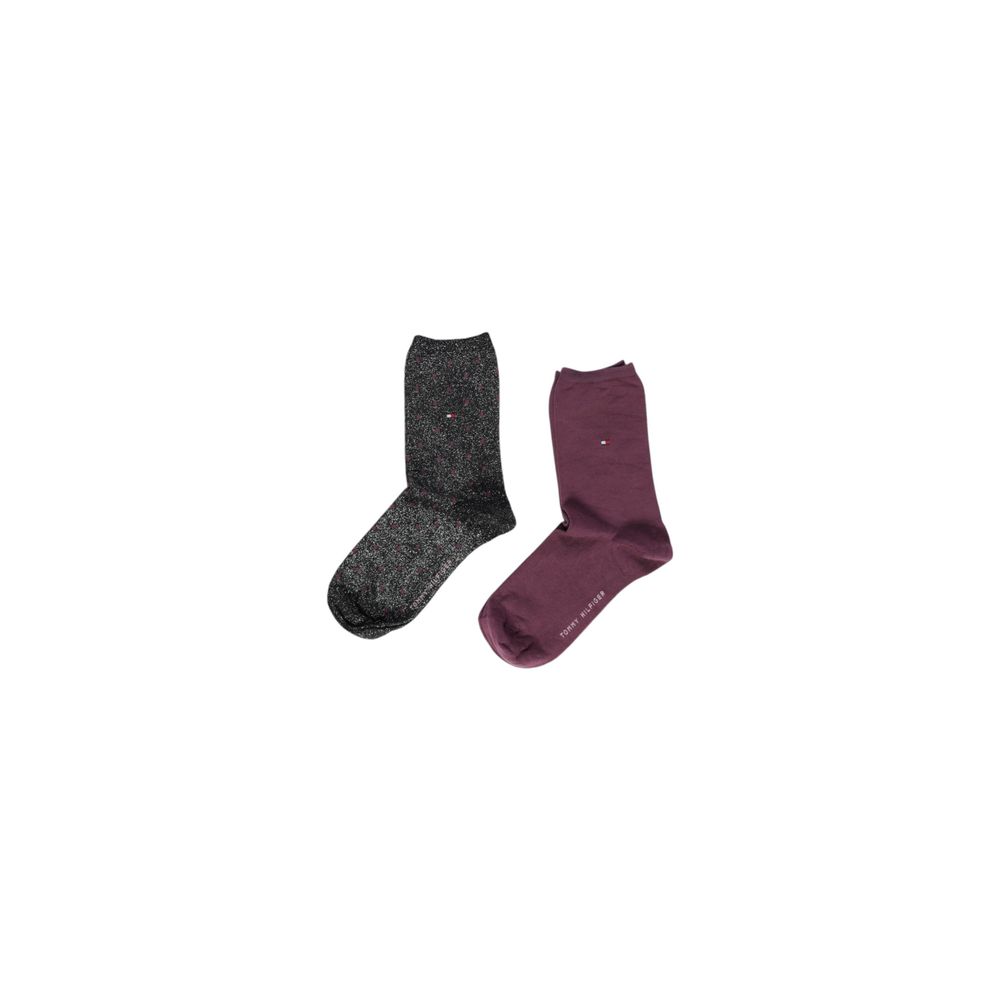 Tommy Hilfiger – Schwarze Strumpfhosen und Socken aus Baumwolle