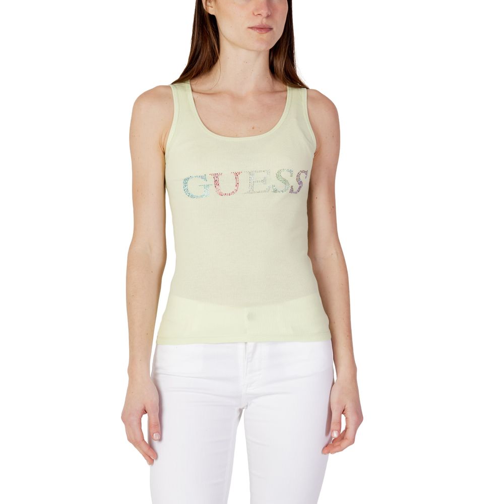 Topuri și tricou Guess din bumbac verde