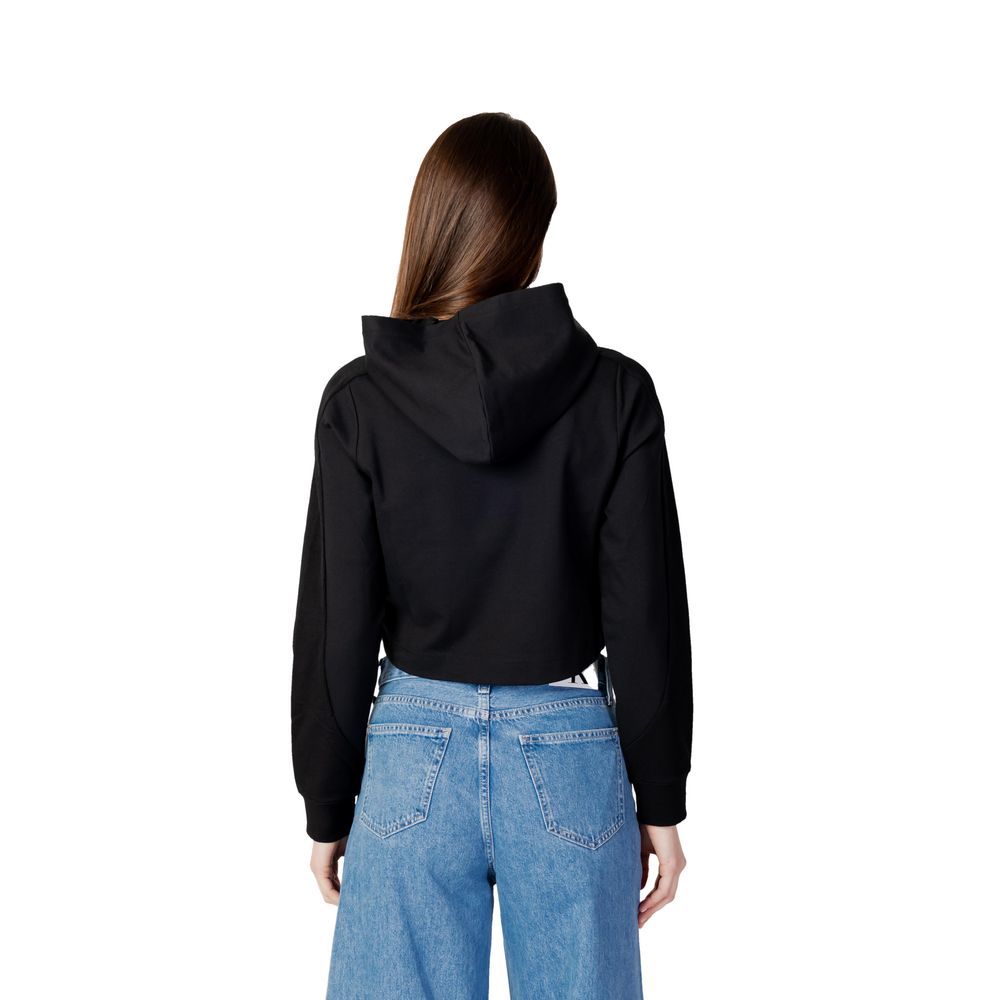 Bluze și tricou Calvin Klein Jeans din viscoză neagră