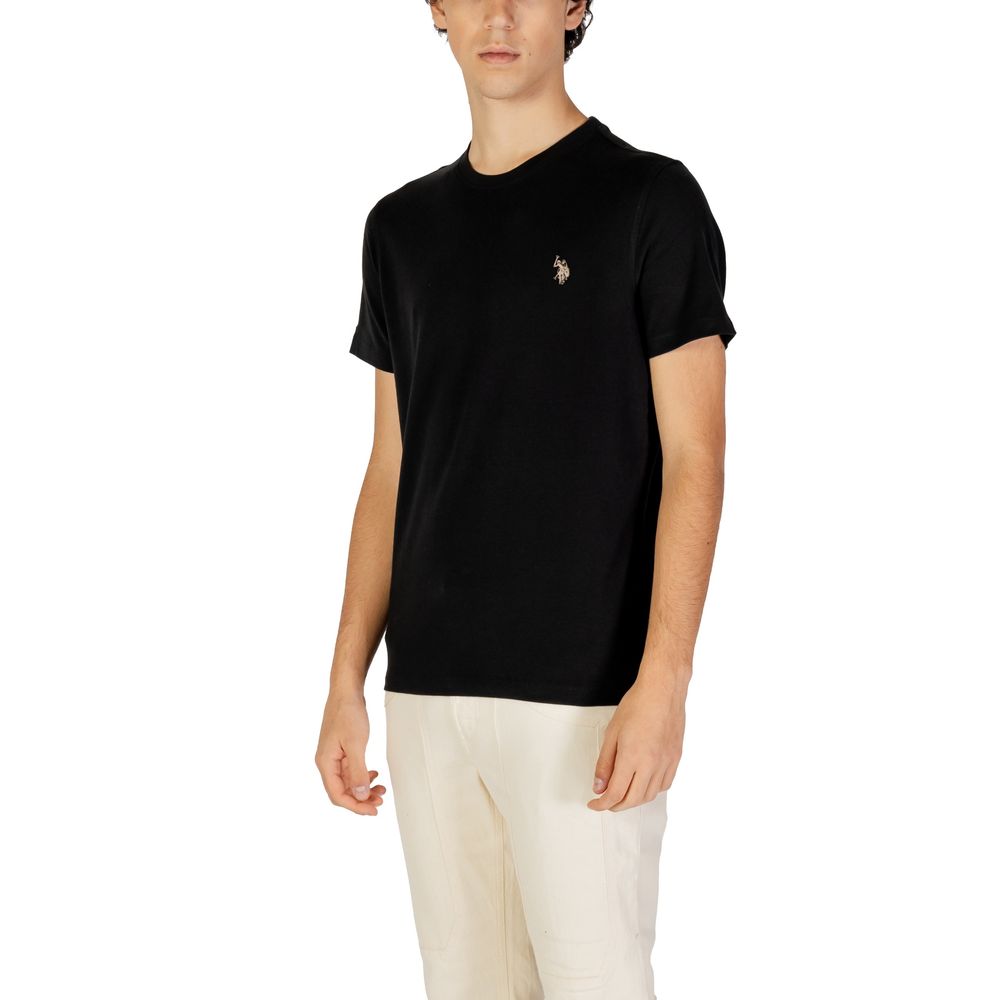 Tricou negru din bumbac US POLO ASSN.