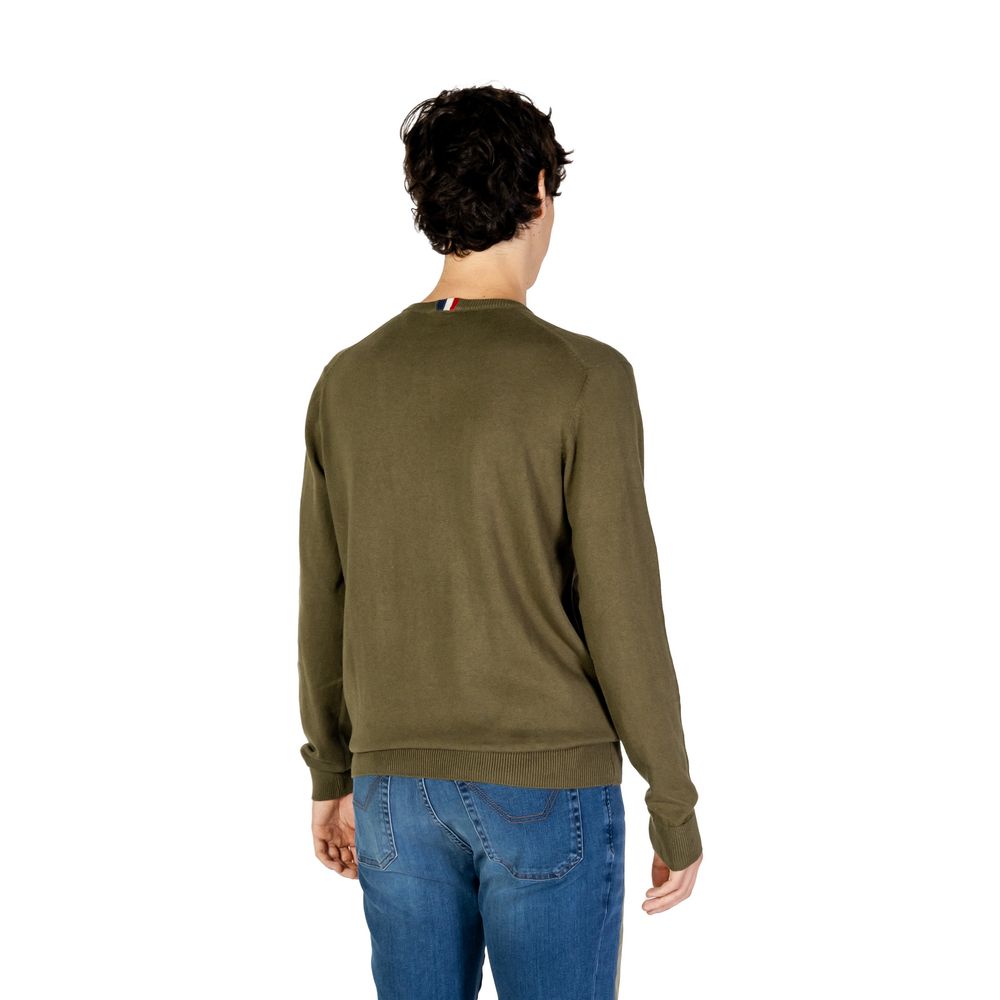 Pulover verde din bumbac US POLO ASSN.