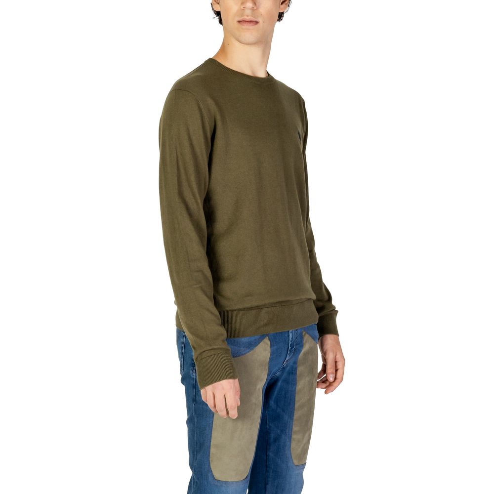 Pulover verde din bumbac US POLO ASSN.