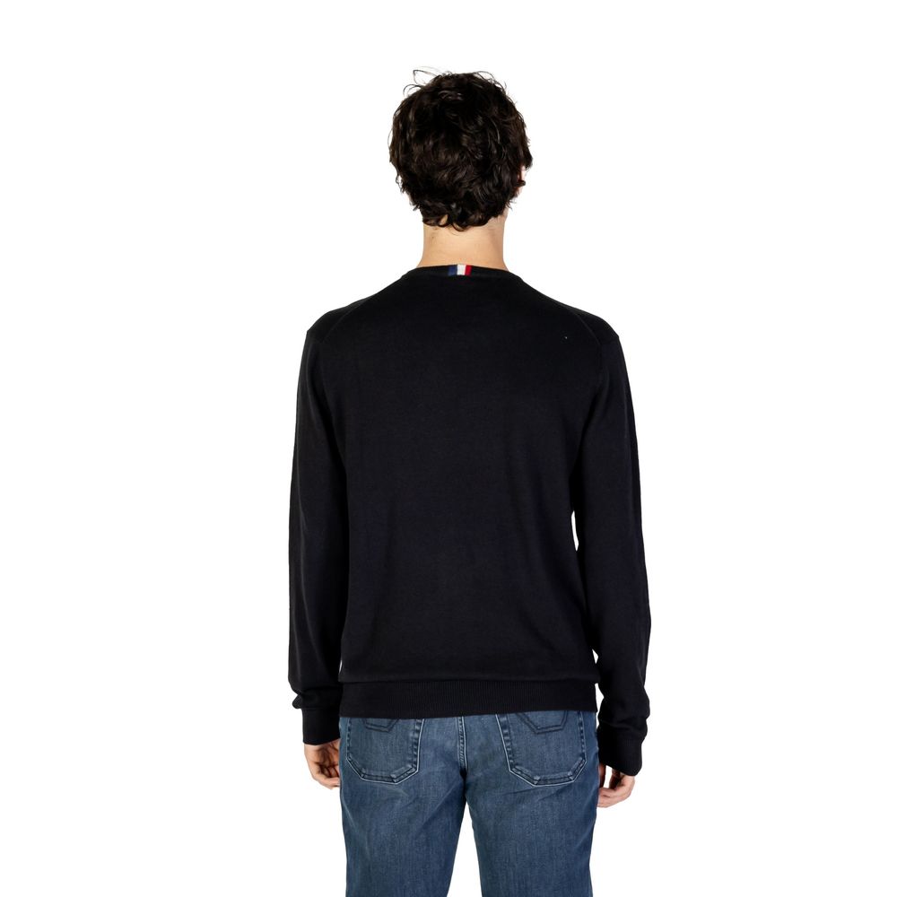 Pulover negru din bumbac US POLO ASSN.