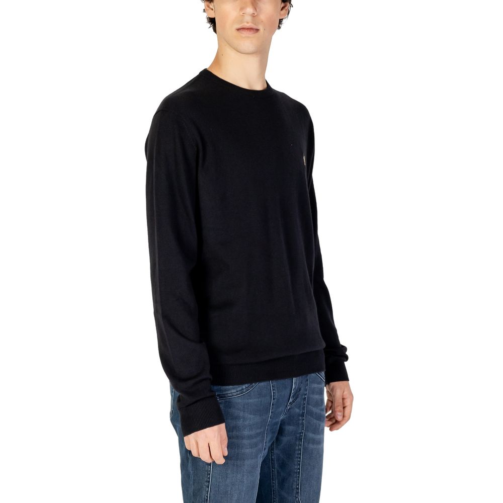 Pulover negru din bumbac US POLO ASSN.