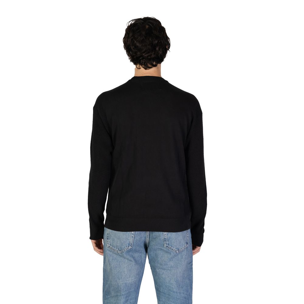 Pulover Calvin Klein Jeans negru din bumbac