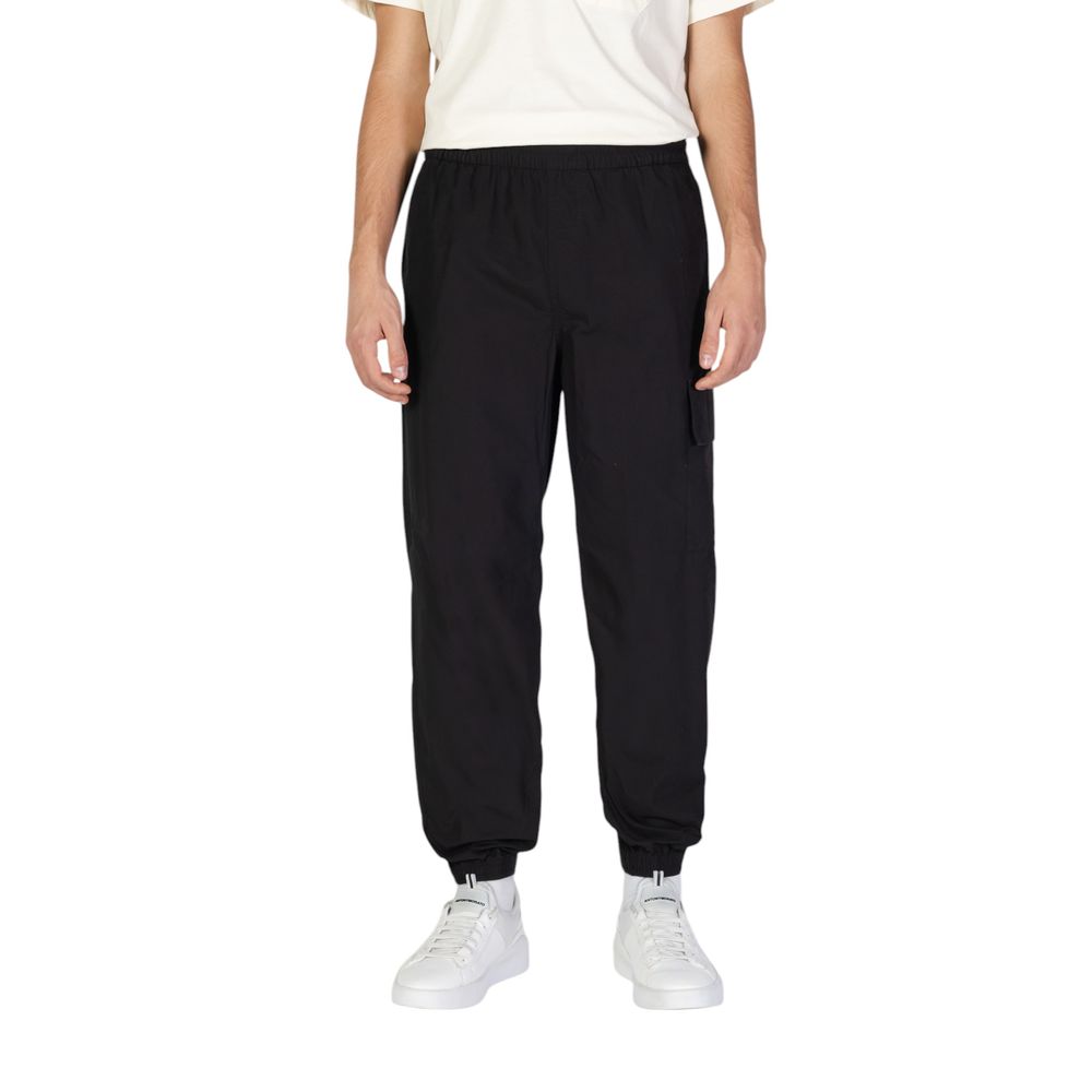Blugi și pantaloni negri din bumbac Calvin Klein Jeans