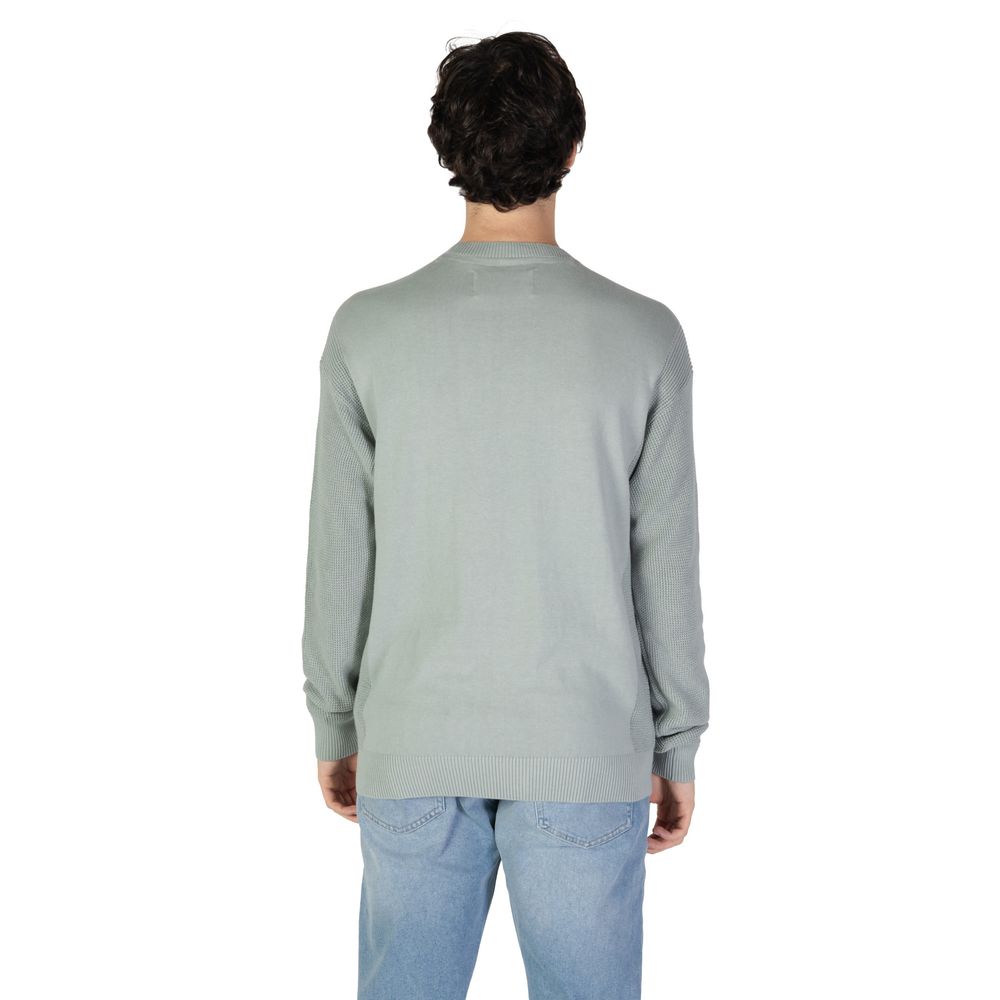 Pulover Calvin Klein Jeans verde din bumbac