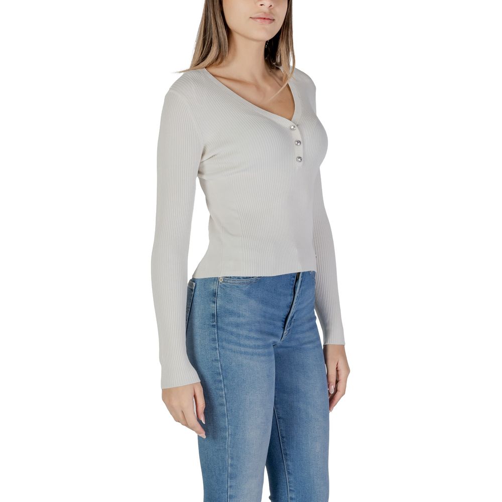 Bluze și tricou Guess din viscoză crem