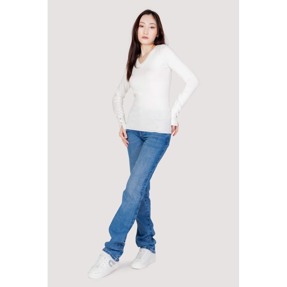 Topuri și tricou Guess din bumbac alb