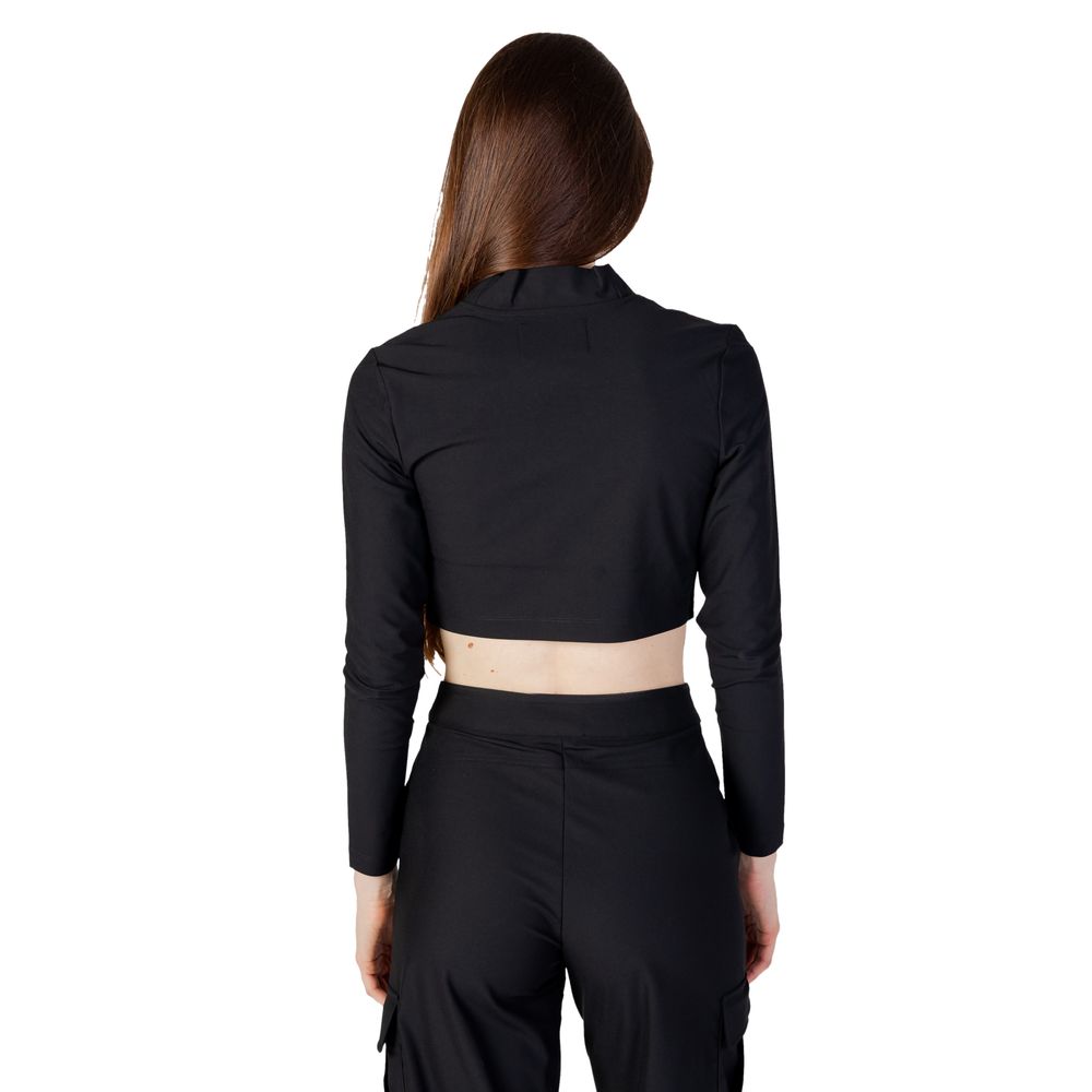 Bluze și tricou Calvin Klein Jeans negre din poliester reciclat
