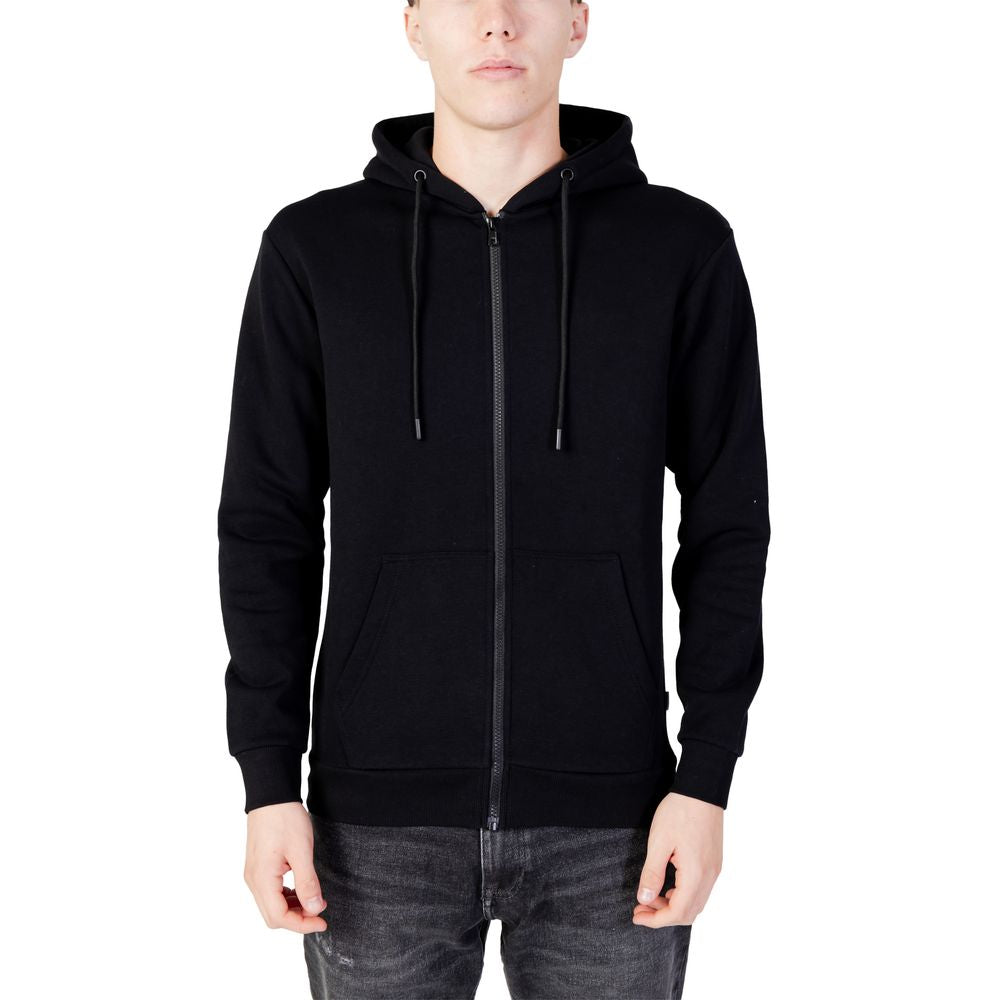 Pulover Jack Jones negru din poliester