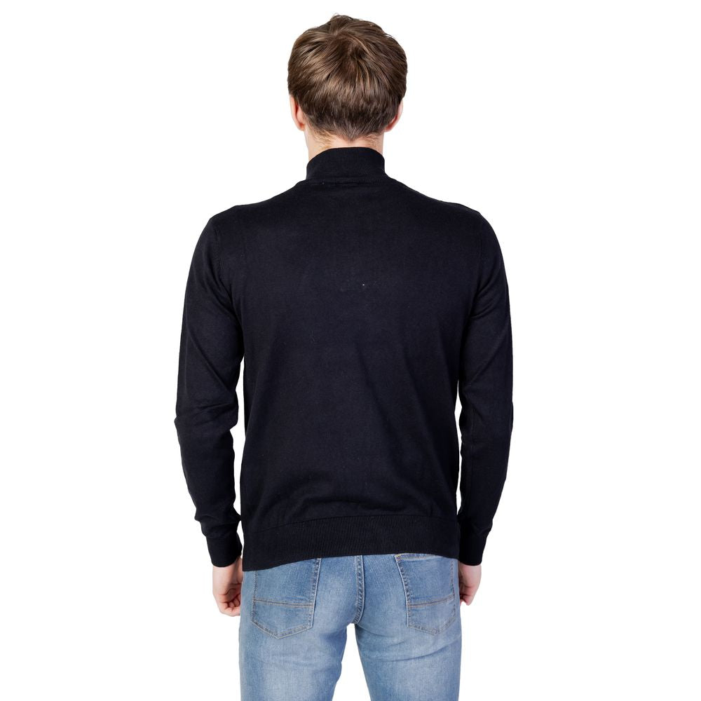Pulover negru din bumbac US POLO ASSN.