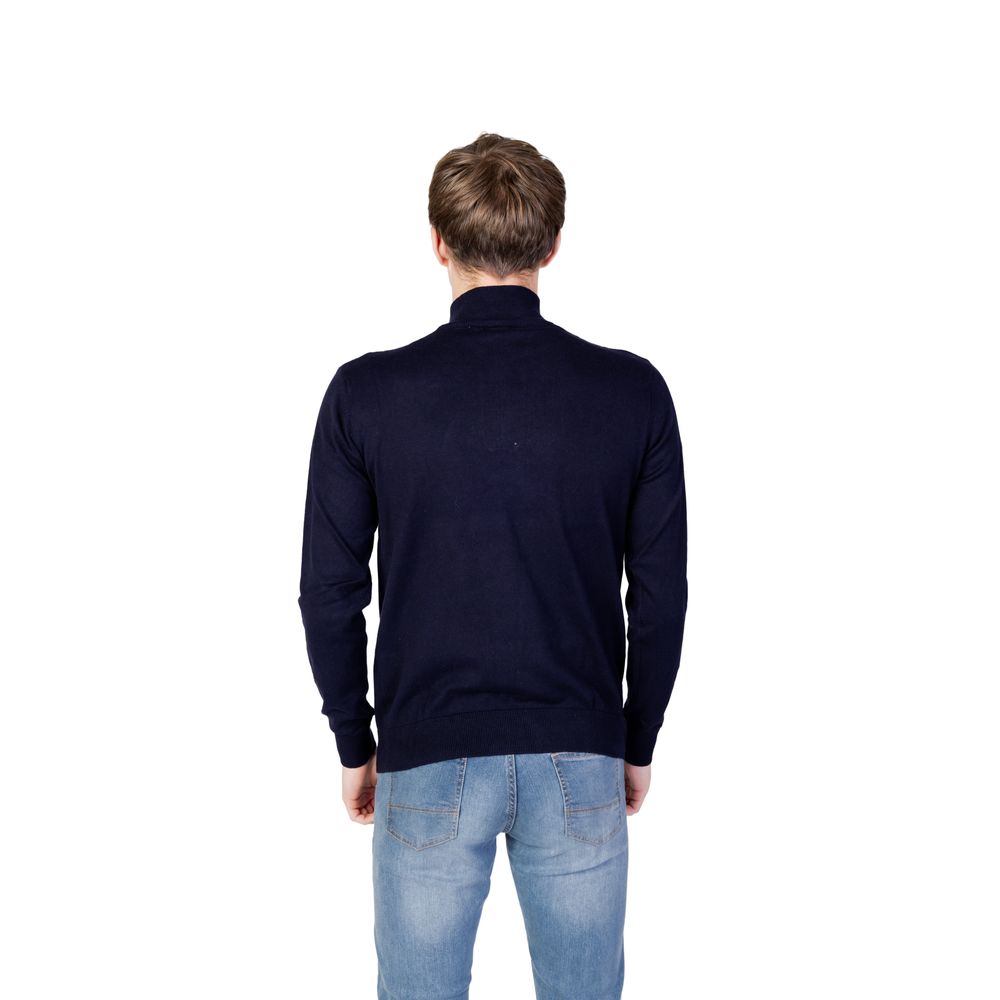 Pulover albastru din bumbac US POLO ASSN.