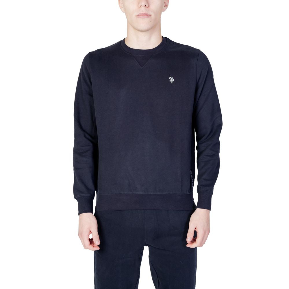 Pulover albastru din bumbac US POLO ASSN.
