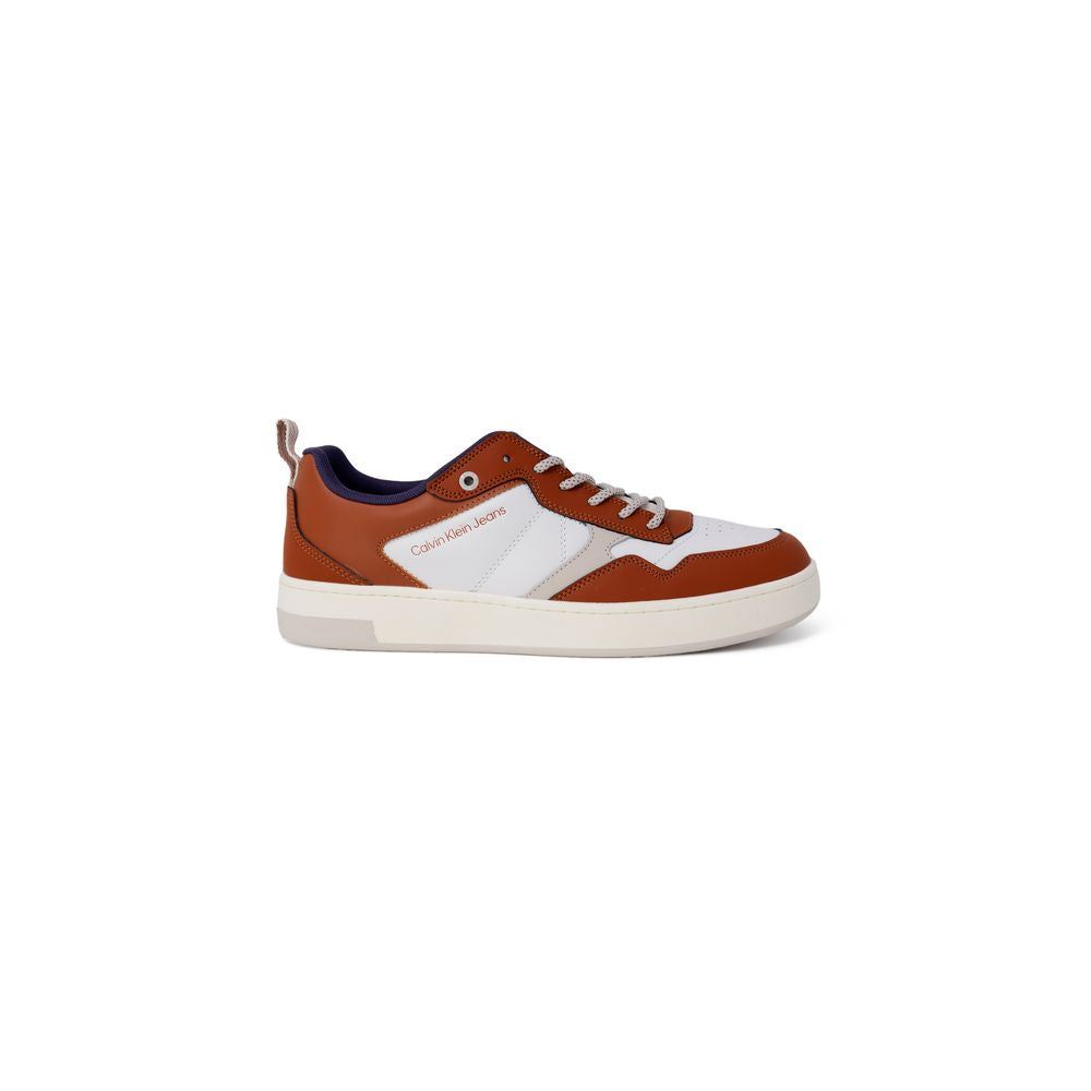 Calvin Klein Jeans – Braune Ledersneaker