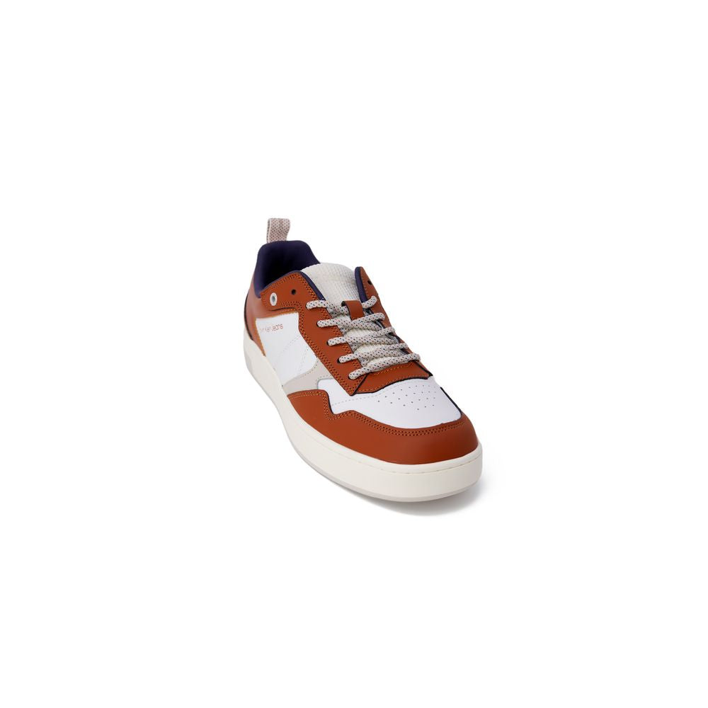 Calvin Klein Jeans – Braune Ledersneaker