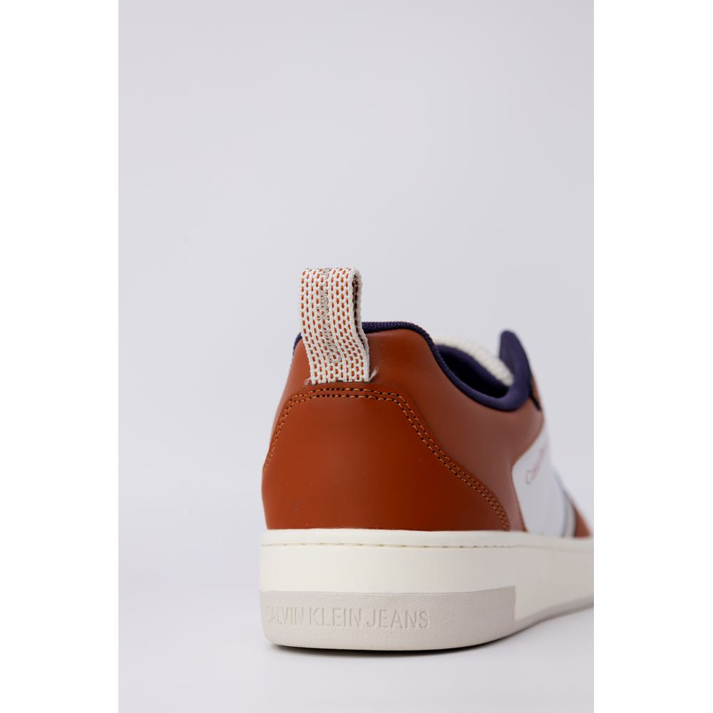 Calvin Klein Jeans – Braune Ledersneaker