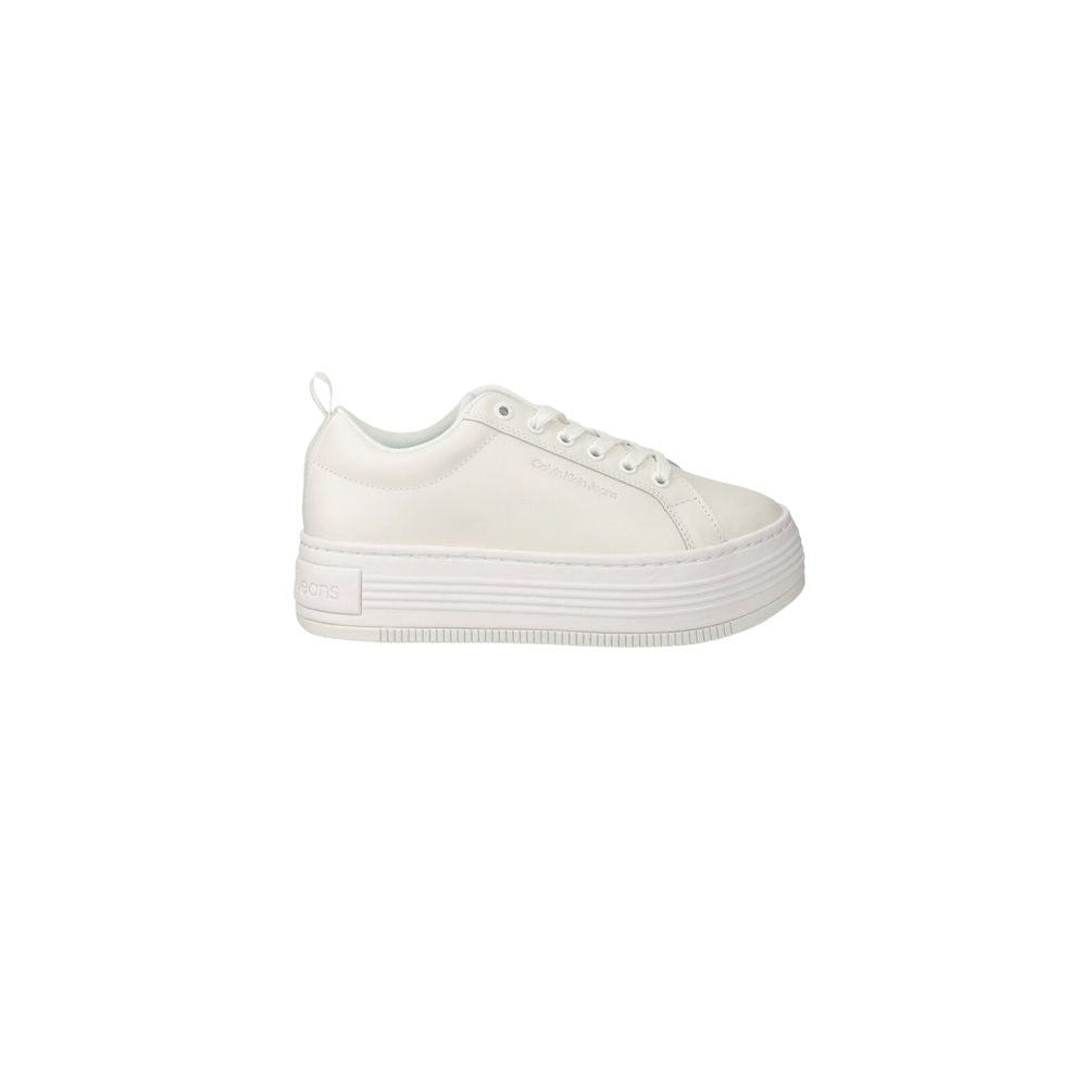 Calvin Klein Jeans – Weiße Ledersneaker