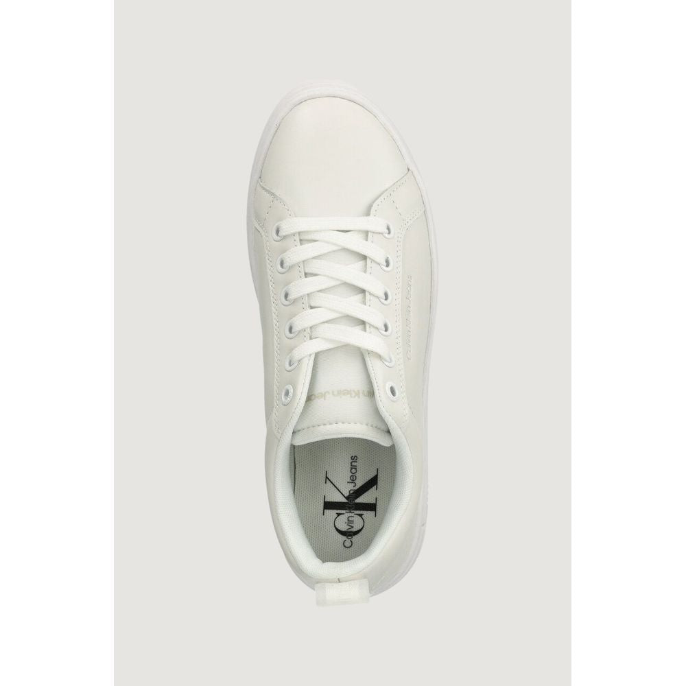 Calvin Klein Jeans – Weiße Ledersneaker