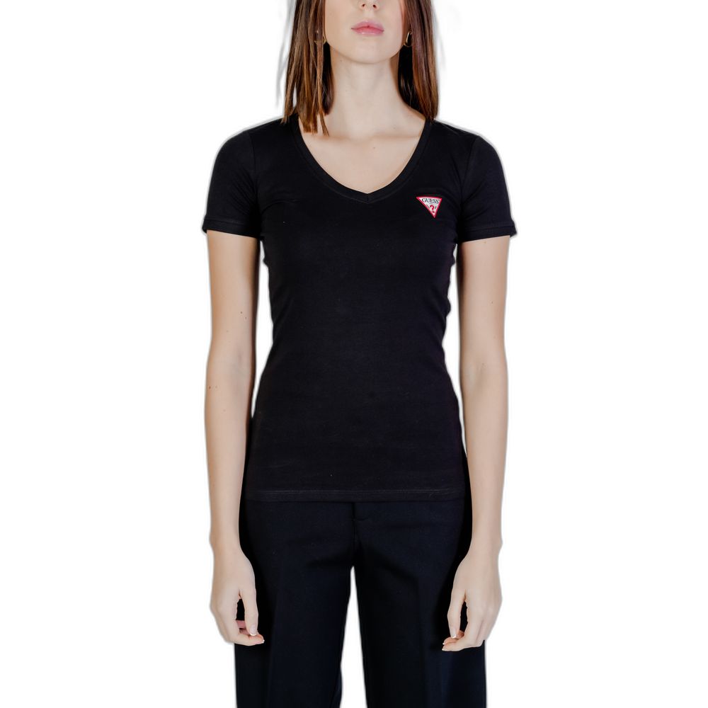 Topuri și tricou Guess din bumbac negru