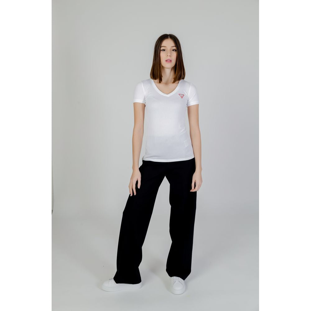 Tricou Guess alb din bumbac