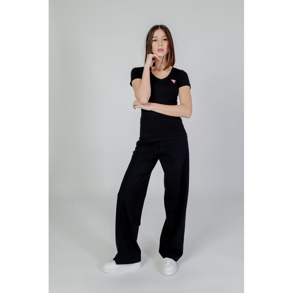 Topuri și tricou Guess din bumbac negru