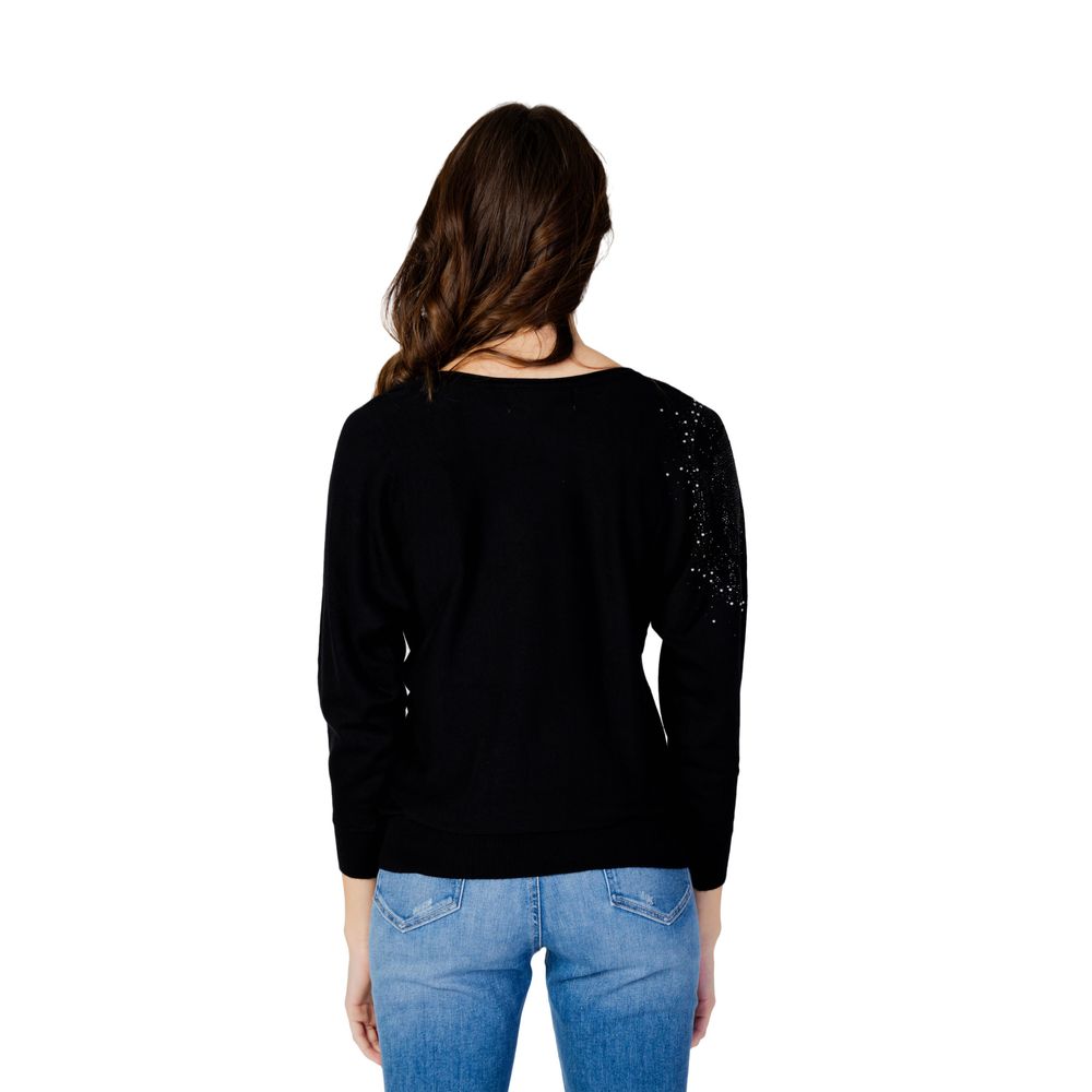 Bluze și tricou Guess negre din viscoză