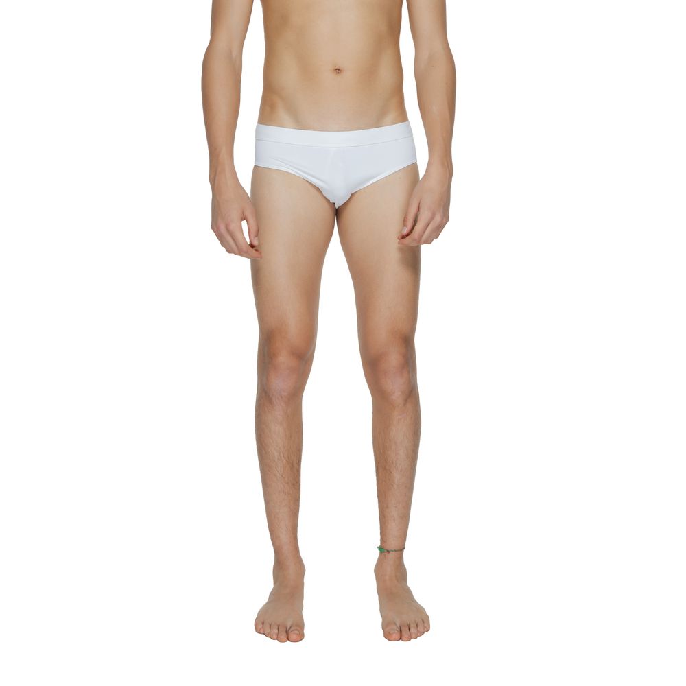 Costum de baie Calvin Klein din poliamidă albă