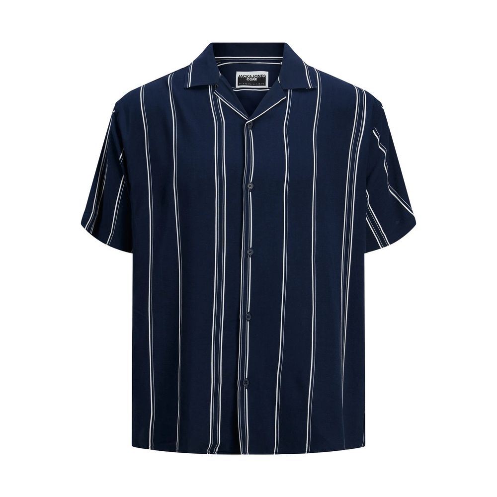 Jack Jones – Kurzarmhemd aus Viskose, Blau