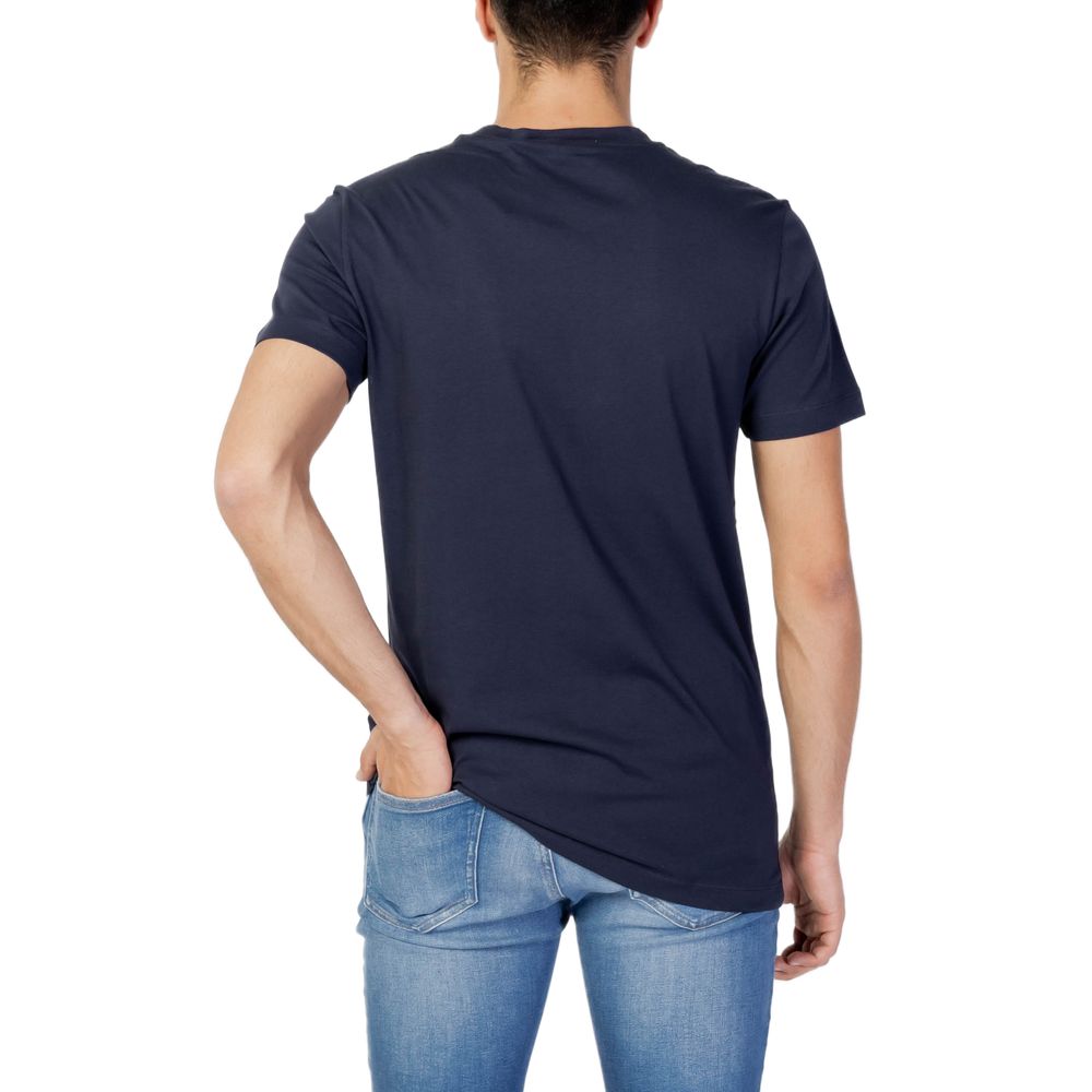 Tricou Calvin Klein Jeans albastru din bumbac