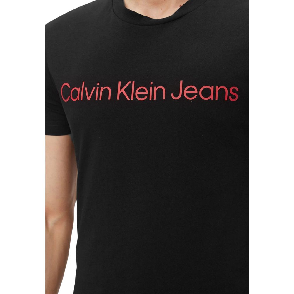 Calvin Klein Jeans – Zweifarbiges Baumwoll-T-Shirt