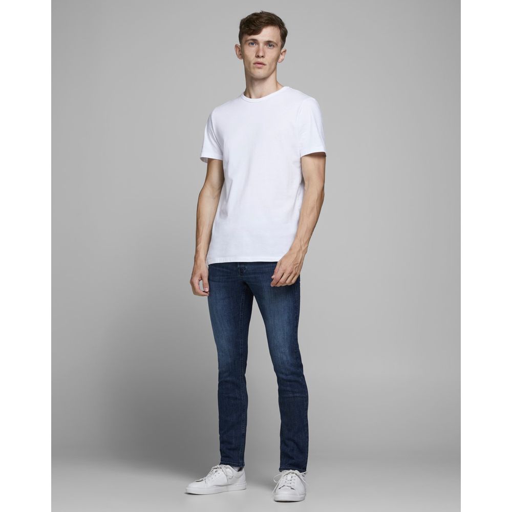 Blugi și pantaloni din bumbac albastru Jack Jones