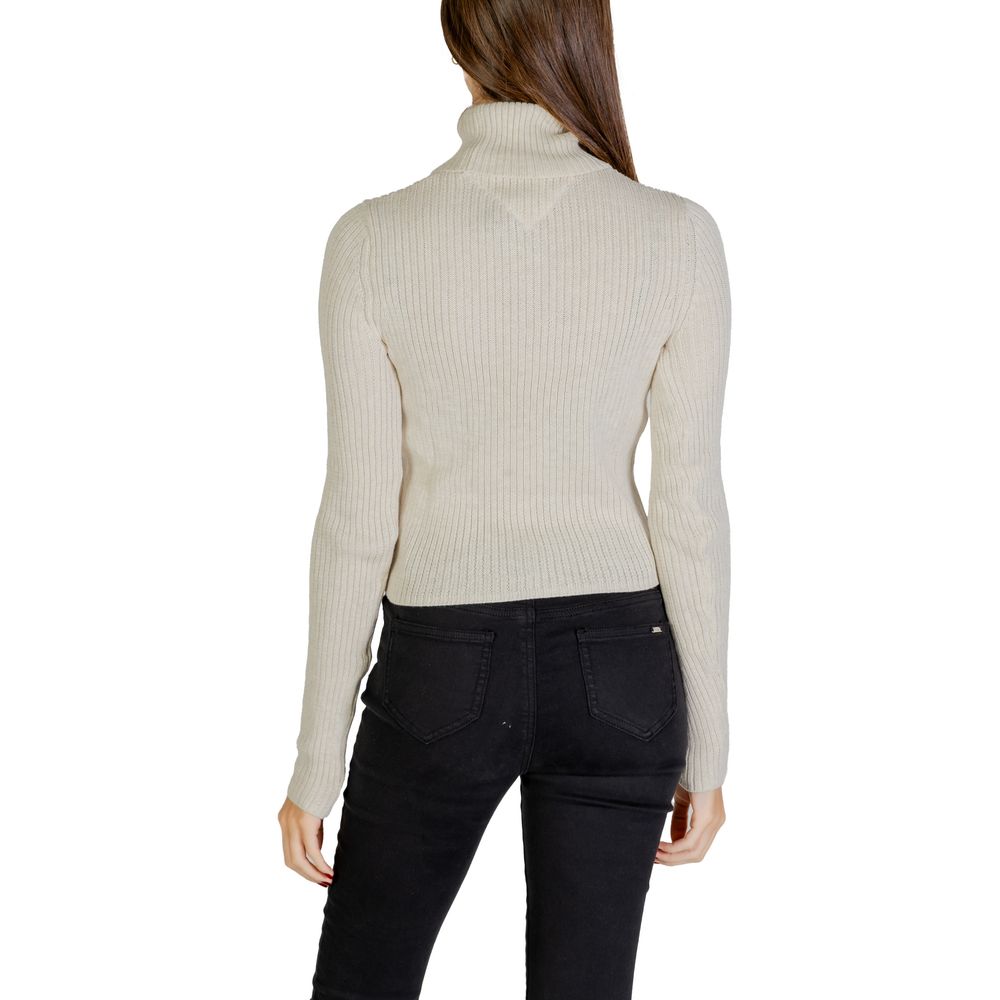 Tommy Hilfiger Jeans – Beigefarbener Pullover aus recyceltem Polyester